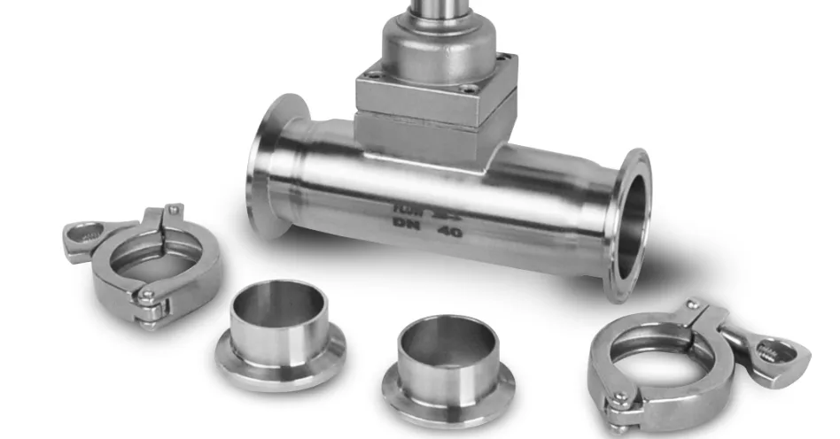 ข้อต่อไตรแคลมป์สำหรับเครื่องวัดอัตราการไหล Tri clamp fittings for flow meter