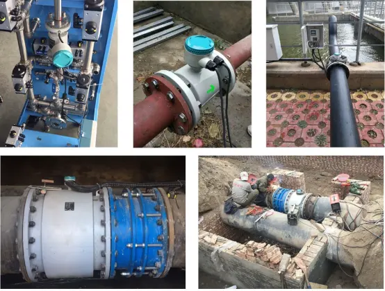 conductive liquid flow meters