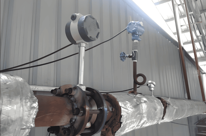 การวัดอัตราการไหลของไอน้ำอุณหภูมิสูง high temperature steam flow measurement