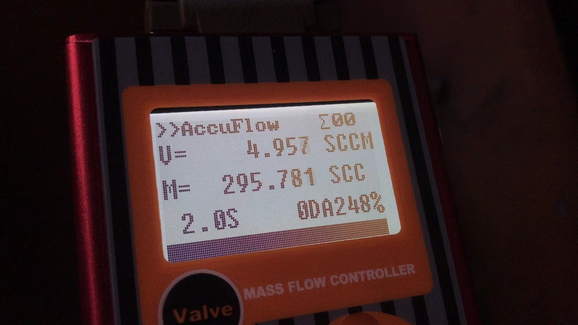 เครื่องวัดอัตราการไหล SCCM sccm flow meter