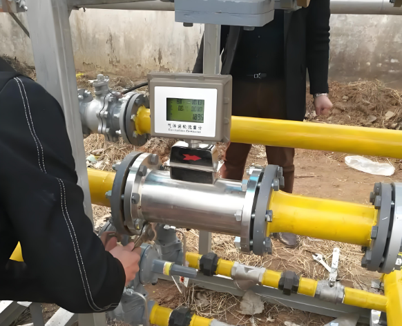 Proper install of gas turbine flow meter to get best measurement result