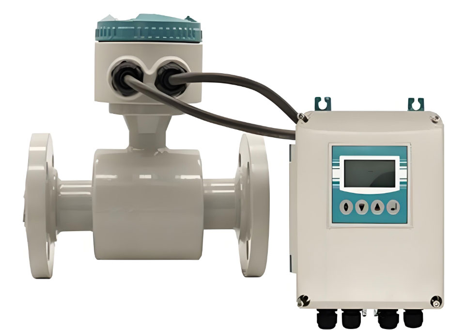 เครื่องวัดอัตราการไหลแม่เหล็กแบบแสดงระยะไกลสำหรับน้ำเกลือ Remote display magnetic flow meter for salt water